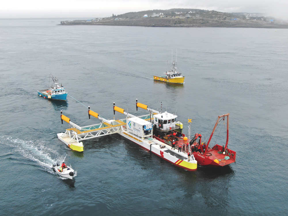 SME tidal device at sea